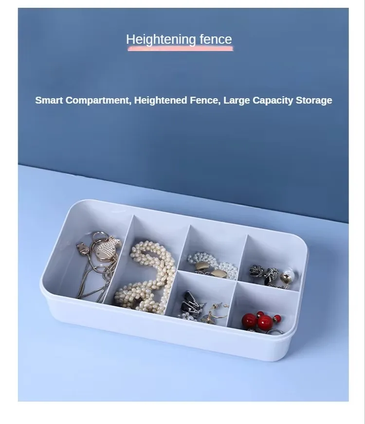 Portable Ring Earring Ear Stud Necklace Storage Box With Compartment Plastic Travel Jewelry Case Organizer supplier