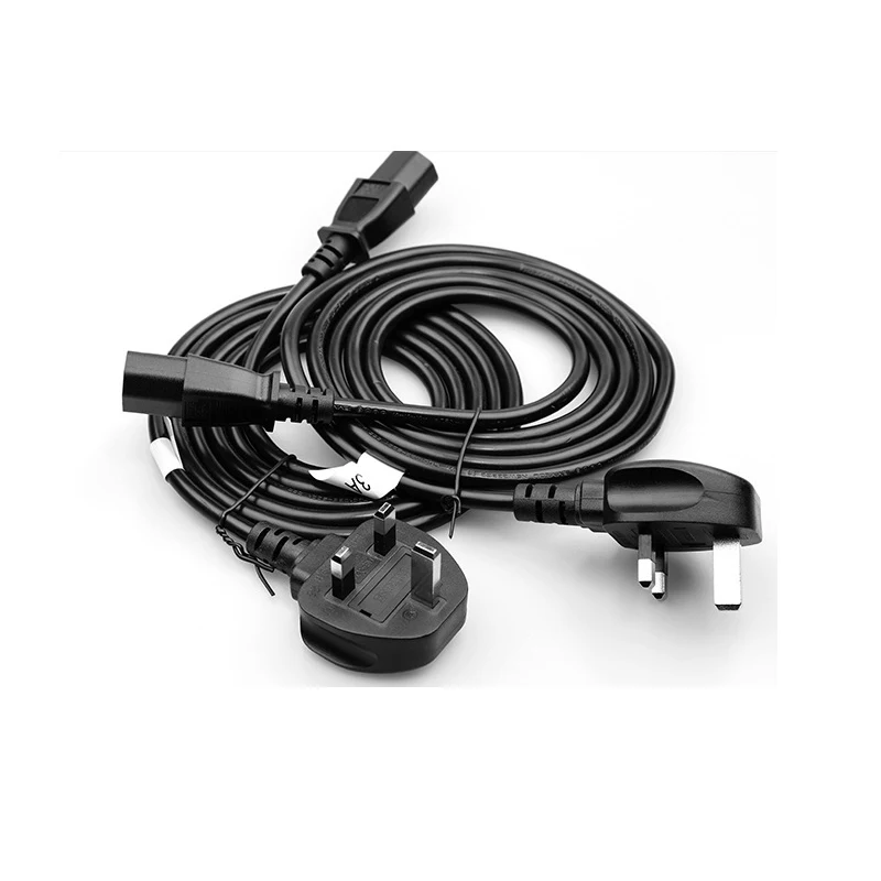 タイプGプラグ英国標準IEC C13 3ピン電源ケーブルAC電源コード