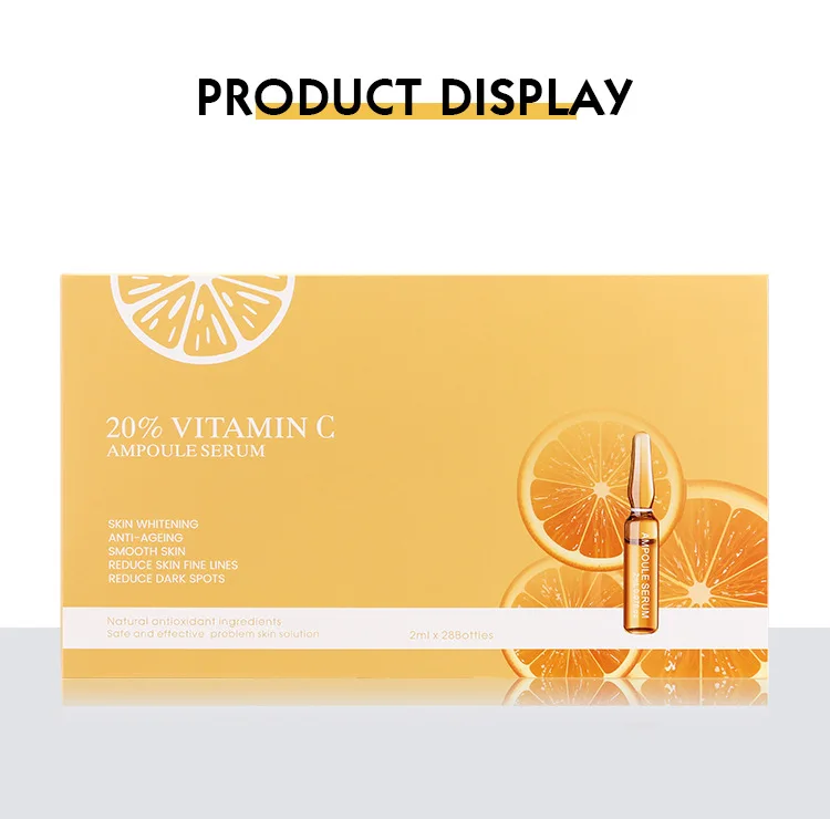 Facial Care Vit C Solution Whitening Ampoule Face Vitamin C Serum
