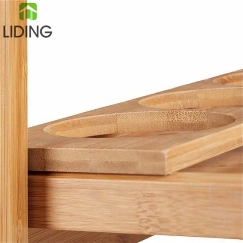 Горячая Распродажа, Бамбуковая Кухонная Тележка для хранения, тележка с колесами, Бамбуковая ручная тележка с колесами