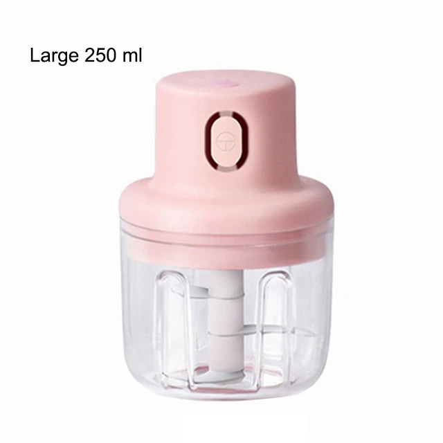 Wireless Electric Small Food Processor, Mini Food Chopper for Garlic Veggie Vegetables Fruit,Salad Mincing & Puree,Kitchen,1 Cup 250ml,bpa free,Pink