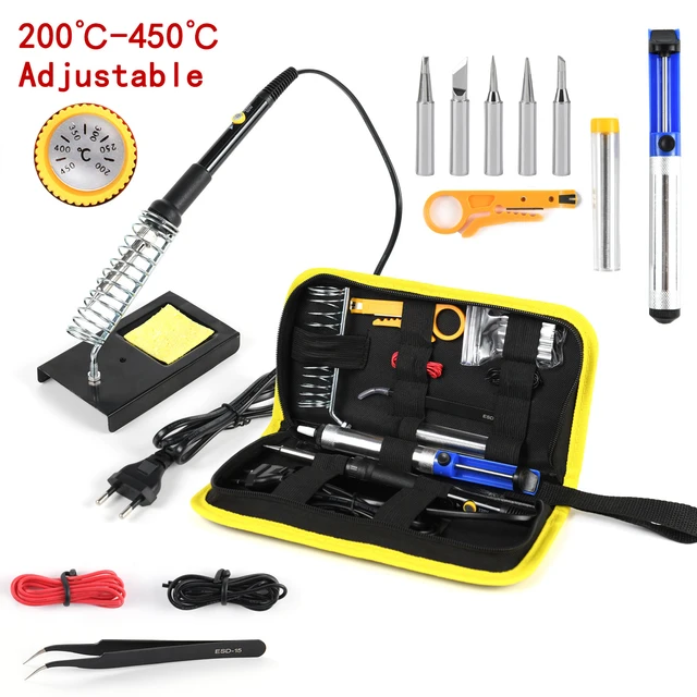 Adjustable thermoelectric Soldering Iron welding kit 15-piece set 908 Electric Soldering Iron
