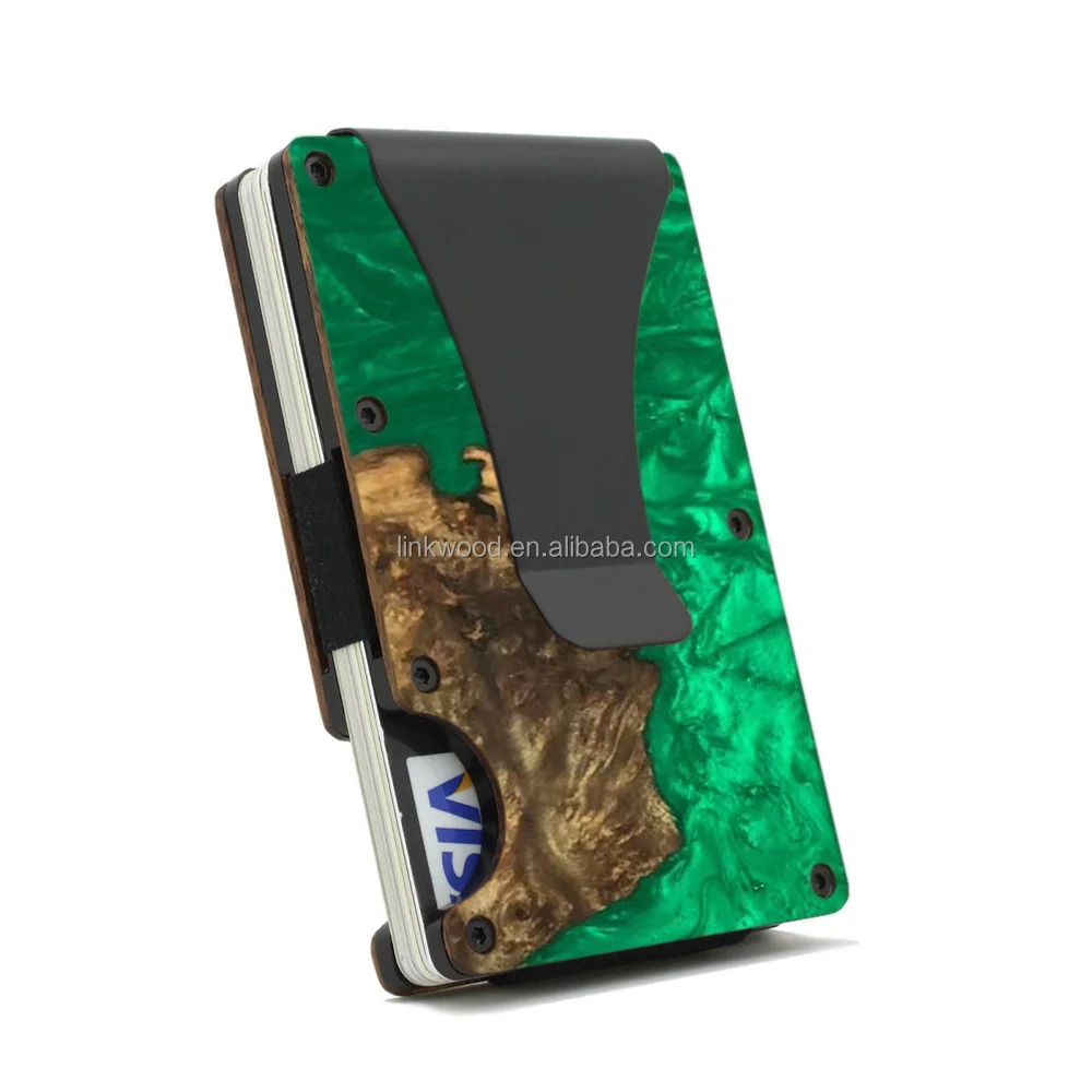 Men Carbon Fiber Leather Mobile Phone Wallet Card Holder Wallet Double