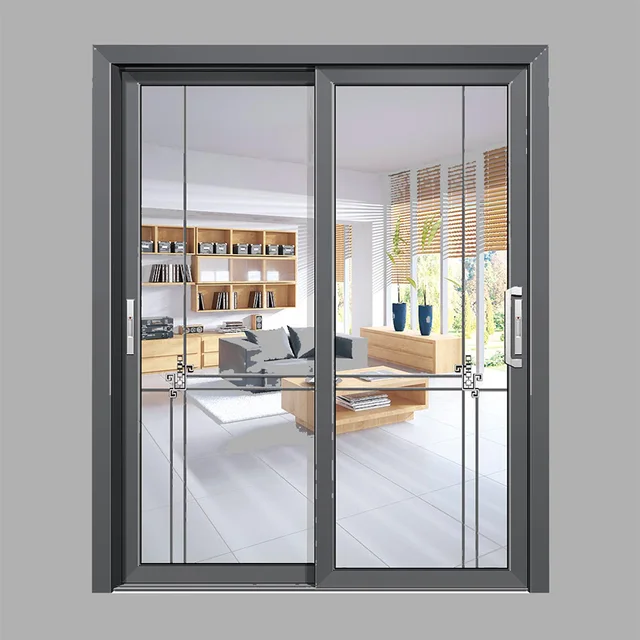 High quality villa balcony living room aluminum sliding door. Solid sound insulation and waterproof