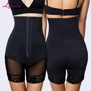 Lace Fajas Shapewear Shorts Bodyshapers for Women Tummy Women's Bodysuit High Waist Wrap Shapewear