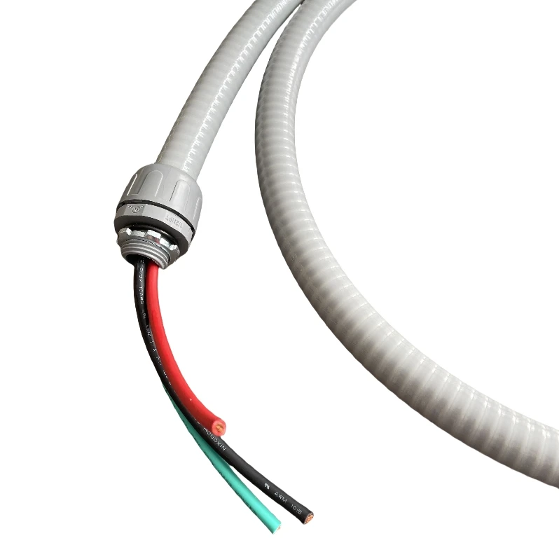 1/2" PVC Liquid Tight Flexible Conduit Non-Metallic Electrical Pipe Cable Made of Nylon and Plastic America Canada Market
