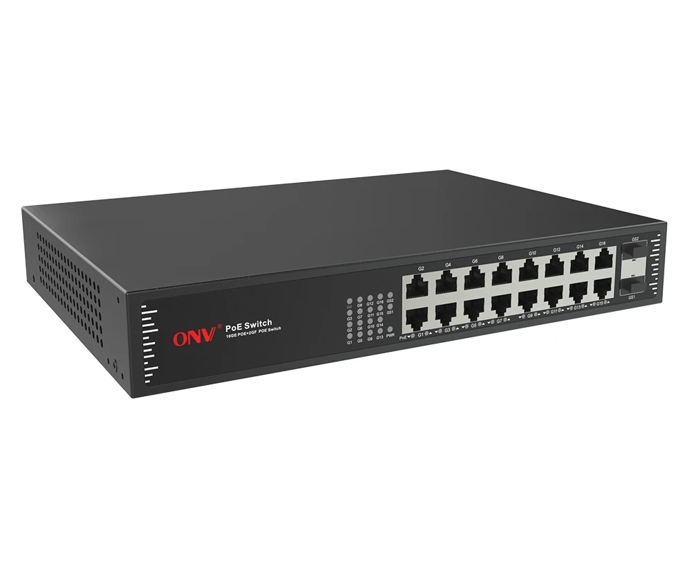 OEM ODM PoE switch manufactuer 101001000mbps gigabit 16 port poe powered switch for cctv cameras