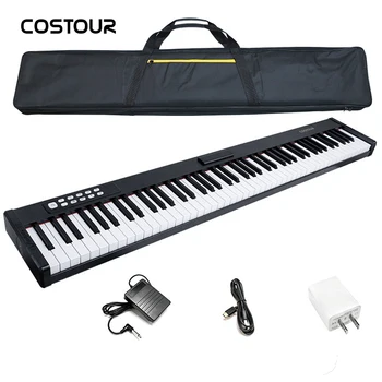 Portable piano 88 key electronic piano keyboard professional MIDI keyboard with Bluetooth