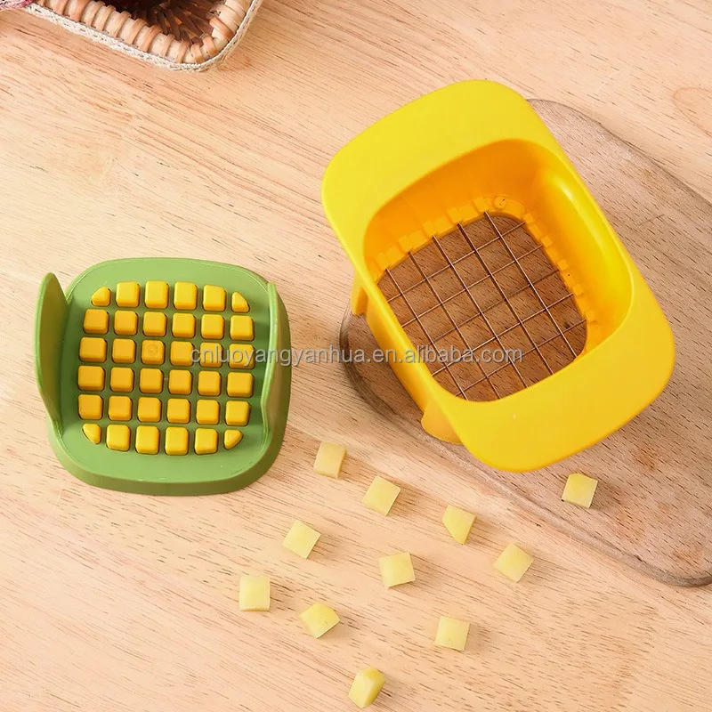 Kitchen Gadgets 2-In-1 Multifunctional Food Chopper Carrot Onion Ham Press Device Granule Cutter Vegetable Chopper Slicer