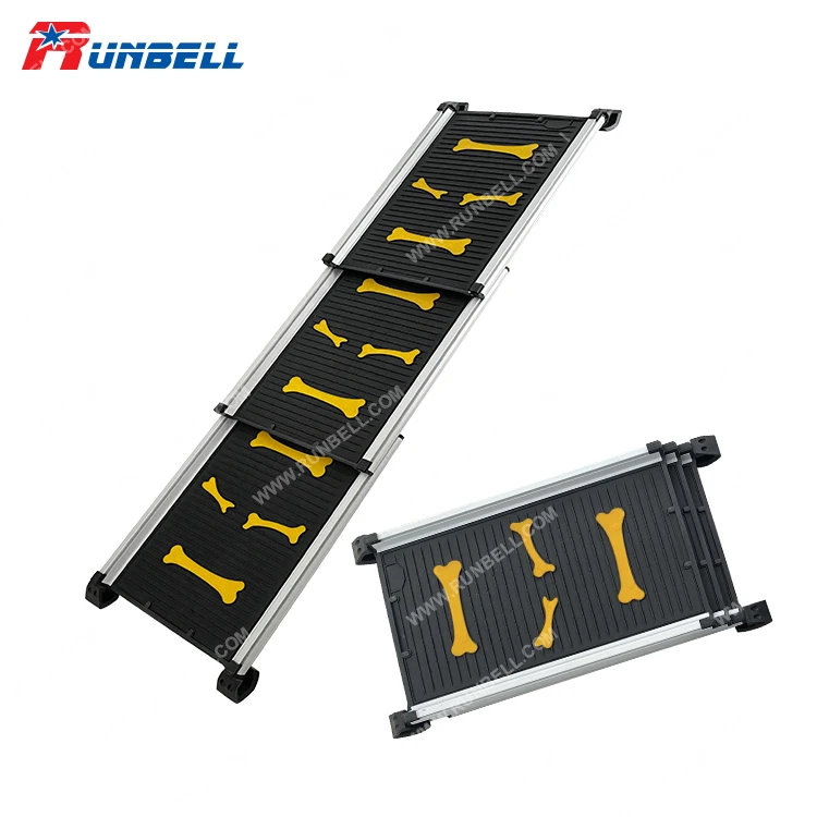 Ladder Aluminum Folding Dog Car Ramp Telescopic Ramp Aluminum Wheel