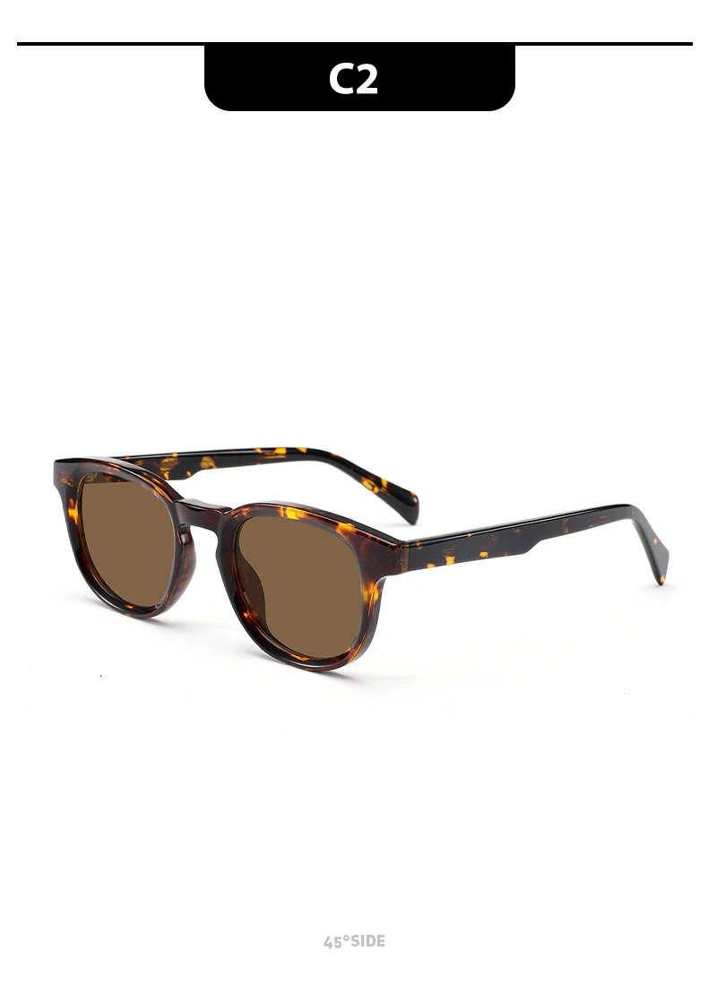 Lunettes de soleil carrées rétro à monture fine en acétate, unisexes, légères, confortables, élégantes et luxueuses._voghion.com