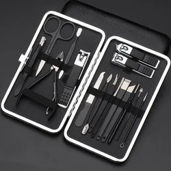 Красота для маникюра, машинка для стрижки ногтей триммеры для ногтей Инструменты из розового золота 18 штук ногтей резак триммер для стрижки волос набор