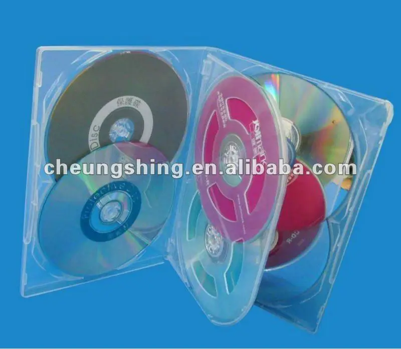 Custom Multi Disc Protection DVD Case 3/4/5/6/8/10 Disc 7/9/11/14/22/27/28/33mm  Plastic DVD Boxes
