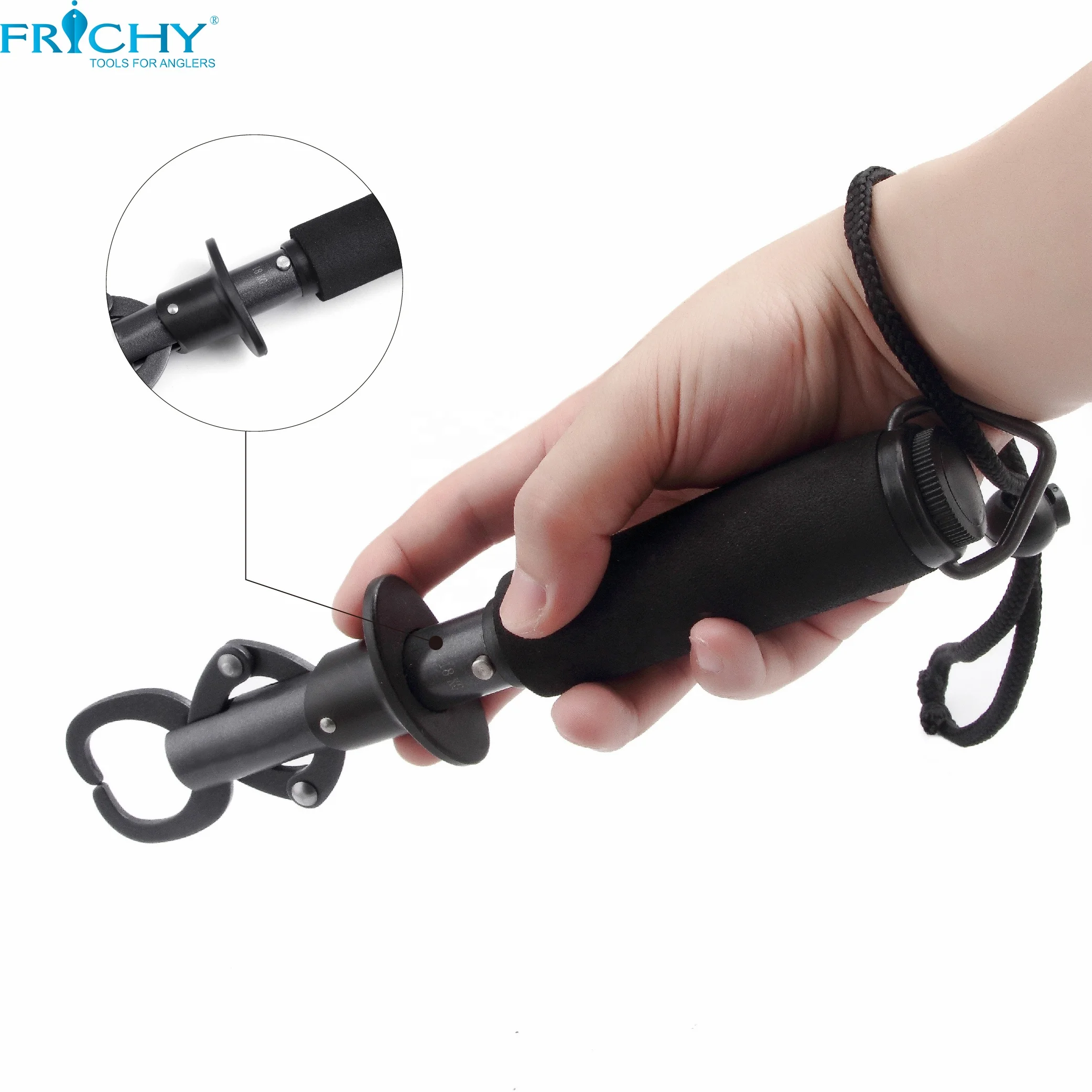 FRICHY X32 STAINLESS STEEL FISH LIP GRIP WITH SCALE FISHING TOOL