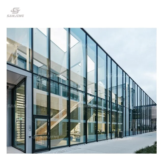 Curtain Wall Glass Factory Price Yiju Iot Glazed Curtain Wall Glass Building Construction Glass Facade