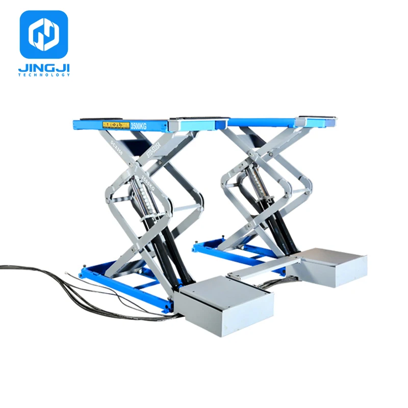 Source Factory 3000Kg 3500 Kg Small Mid-Rise Midrise Scissor Car Lift 4T 1.2M