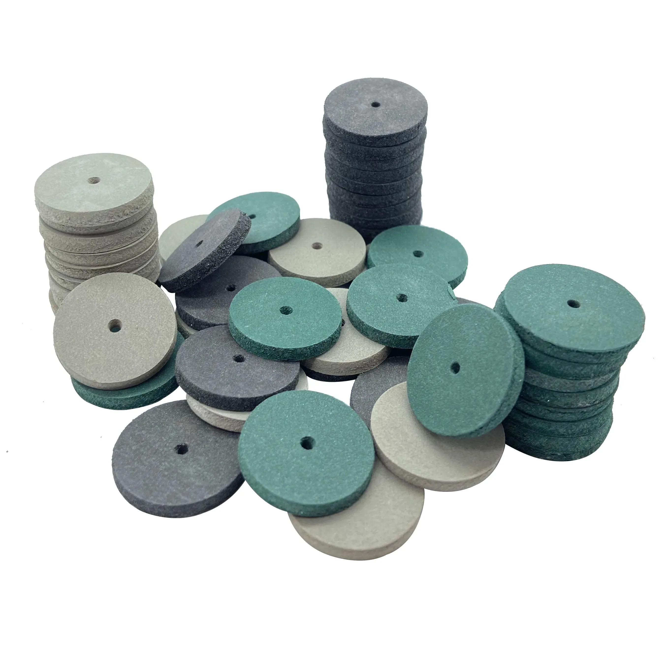 30Pcs/Bag Mixed Colors Rotary Tool Rubber Polishing Wheels for Laboratory Jewelry Dental Instruments Dental Products