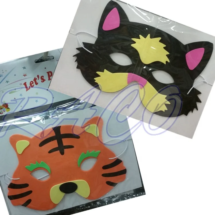 Eyemask De Goma Eva Con Estampado De Animales Para Niños,Divertido Y  Respetuoso Con El Medio Ambiente,Para Fiesta - Buy Divertido Máscaras Para  Niños,Animales De Plástico Antifaz,Animal Máscaras Product on 