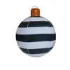 Black Striped Christmas Ball