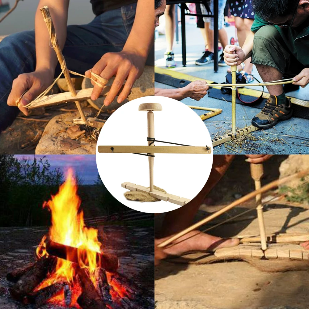 bow drill fire starter kit