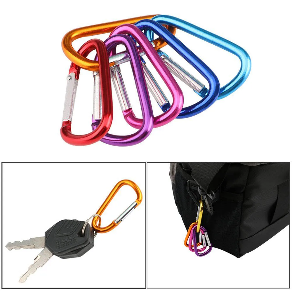 2 Inch Carabiner for Strap Metal Small Hooks Karabiner Backpack Hooks Aluminum Hooks Keychain Mini Carabiner Clip