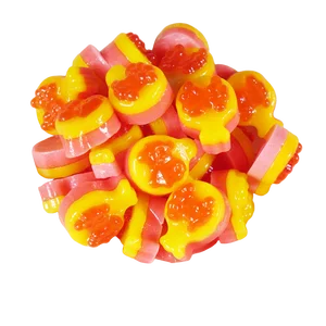 4D Pomegranate Fruit Juice Flavored 2.5kg Bulk Bagged Gummies Juicy and Fruity Taste