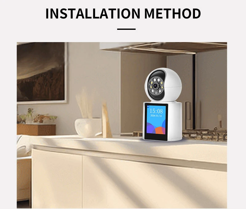 2.8Inch IPS Display Bluetooth Pairing Wireless Remote Control ICSEE Wifi Security Camera