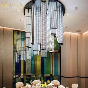 Zhongshan Crafted Large Luxury Indoor Hanging Light Skyscraper Design Premium Chandelier for Home Decor and Hotel Application