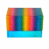 Light blue-rainbow metallic finish