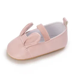 EVERTOP, обувь для девочек с рисунком кролика, корова, мышечная подошва, ПУ, мультяшная обувь для малышей, обувь для девочек prewalker