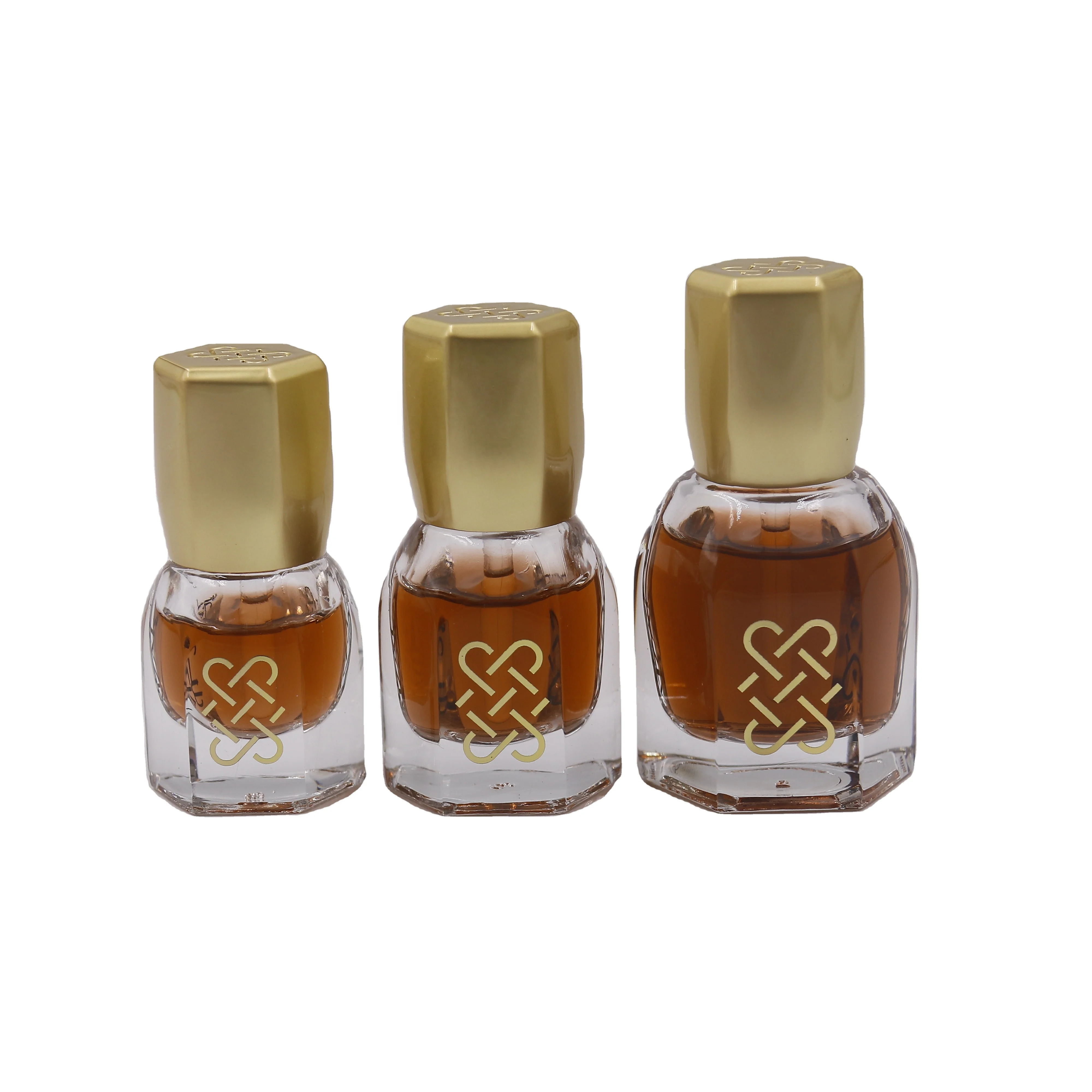 3ml 6ml Square Attar Glass Oud Oil Perfume Tola Bottle With Zamac Cap and Glass Stick