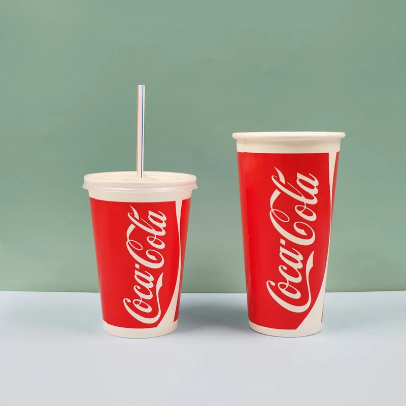 210ml 200 ml Bio Disposable Recycled for Cappuccino Milktea Cold Drinks Cola Cupdrinking Coffee Paper Cups with Lid