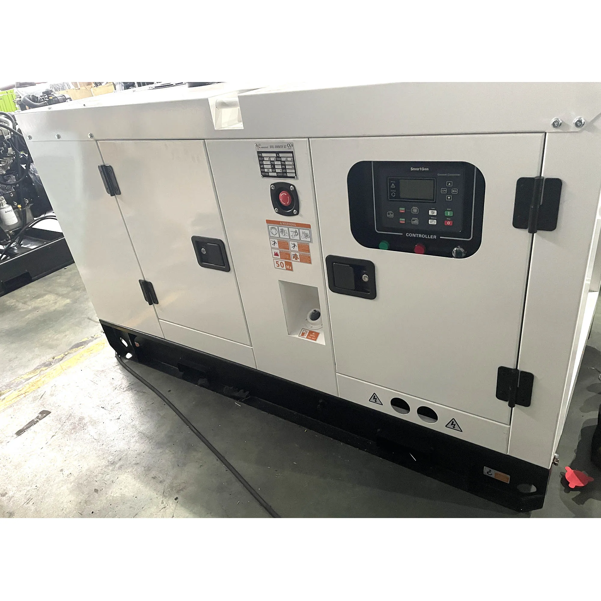 Factory Silent 60Hz Diesel Generator Set Digital Controller Soundproof Canopy 8hrs Base Fuel Tank 15Kw 30Kw 50Kw 7-10 Days Lead