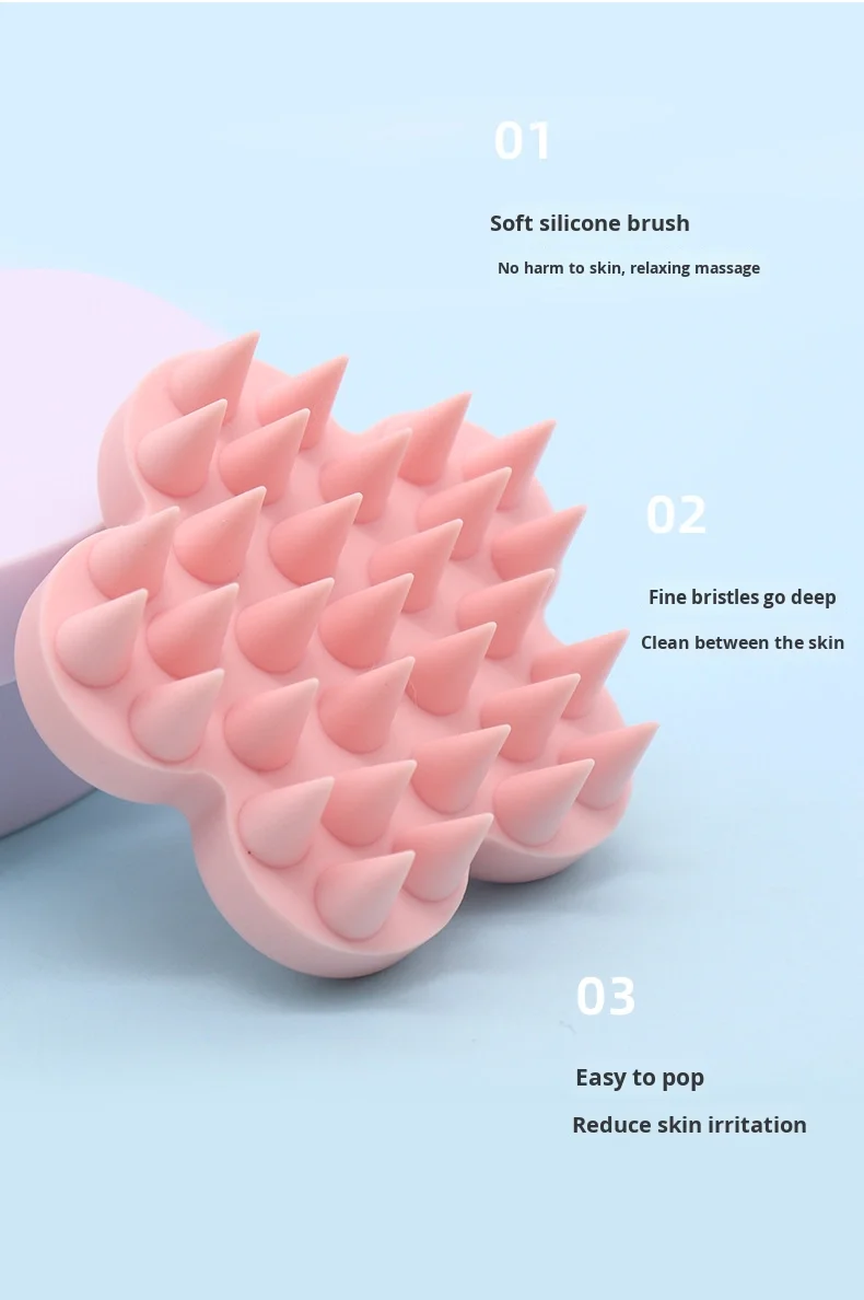 Silicone Pet Bath Brush for Dog Cleaning & Bathing for Cats and Animals Includes Massage and Grooming Features manufacture