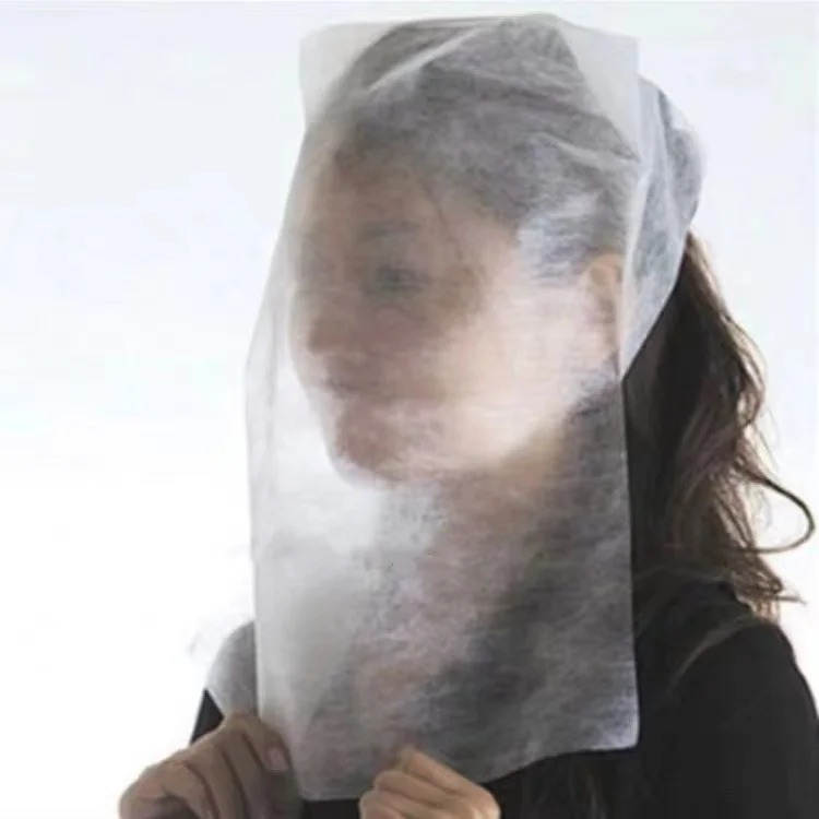 Nonwoven Disposable Makeup Protector Clothing Garment Stain Guard Hood