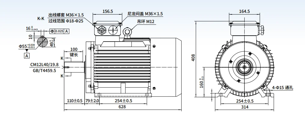 Iec60034 Pmsm Synchronous Motor 30kw 1000 Rpm 1500 Rpm Three Phase 380v 100hz Electric Ac Motor 5896