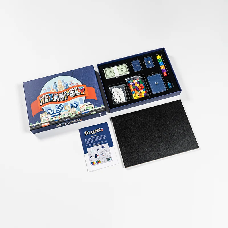 Hot Selling Wholesale Paper or Plastic Piece Custom Printing Hexahpoly Board Game for Adults details
