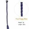 Extension per capelli a tinta unita Hazy Blue per trecce da ragazza carina