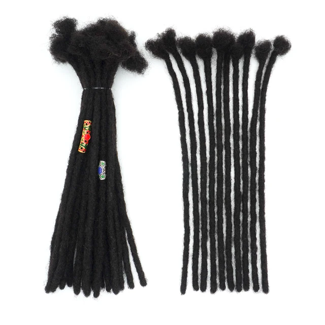 KAMA Locs Best Quality Brazilian Remy Human Hair Dreadlock Extensions for Men Black Women Chemical Processing None Longest Hair