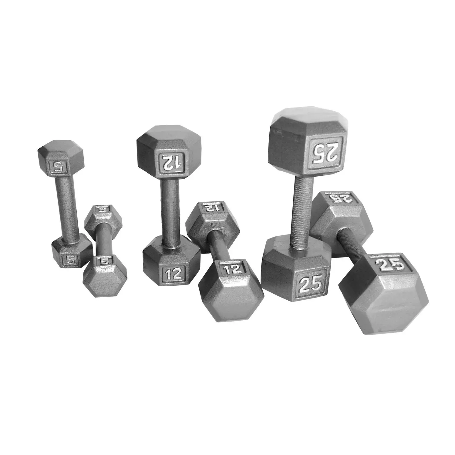 BodySolid Cast Iron Hex Dumbbell 100