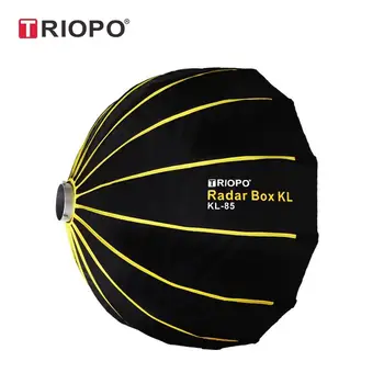 Triopo KL-85 CM Easy Lock Collapsible Silver Beauty Dish Diffuser Speedbox Quick Folding Softbox With Bowens Mount for Studio detail image