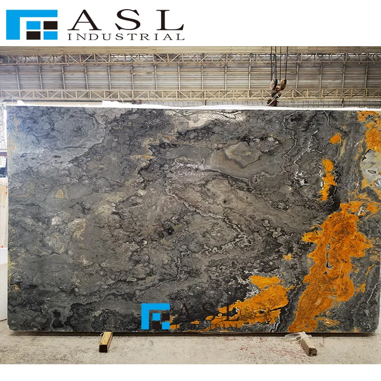 Highly polished blue onyx stone green tiles gold royal onyx panel onice marble kwartsiet floor blue ice onyx panel
