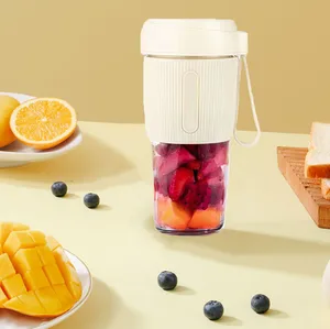 350ml Usb Rechargeable Small Personal Mini Portable Fruits Electric Blender Mixer Juicer Machine for Home Appliances