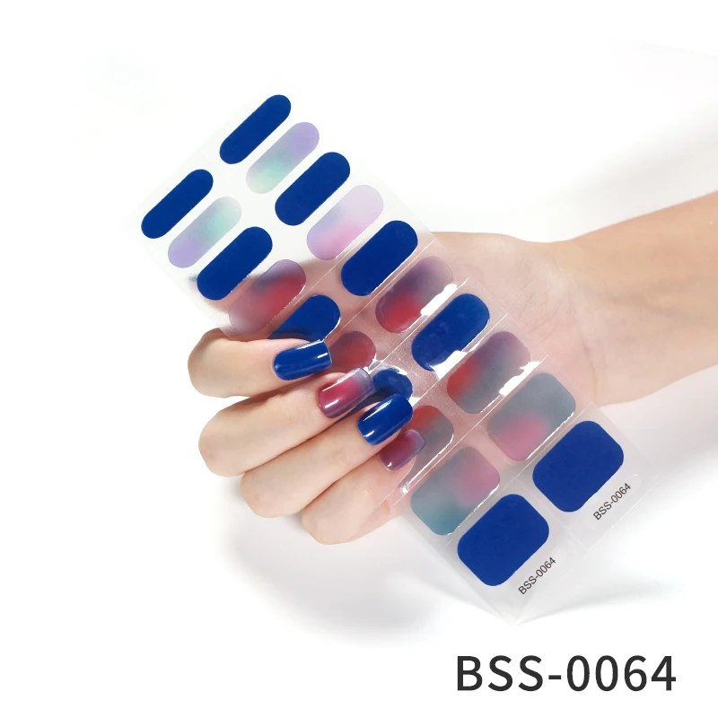 Beautysticker Factory Oem Full Gel Nail Sticker Decoration Nontoxic