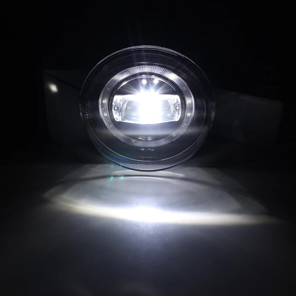LED Halo DRL Daytime Running Fog Light Driving Lamp Fits For GMC Sierra 1500 2500 3500 2007-2013 Model