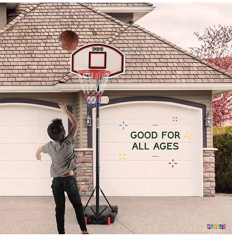 Adjustable Portable Basketball System Basketball Hoop Stand With 54