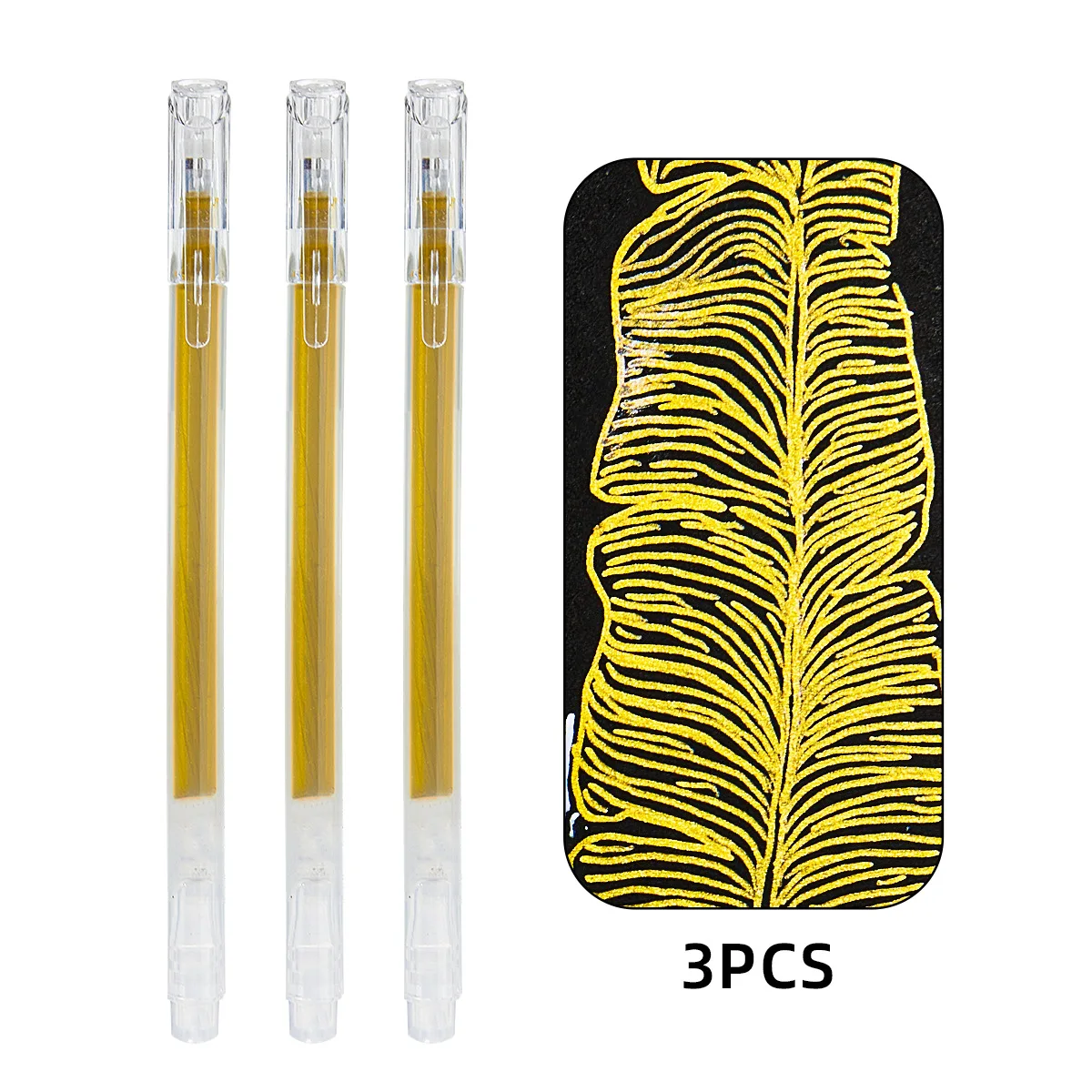 Classic 0.5mm Gel Ink Pens Bright White Highlight Marker Set_voghion.com