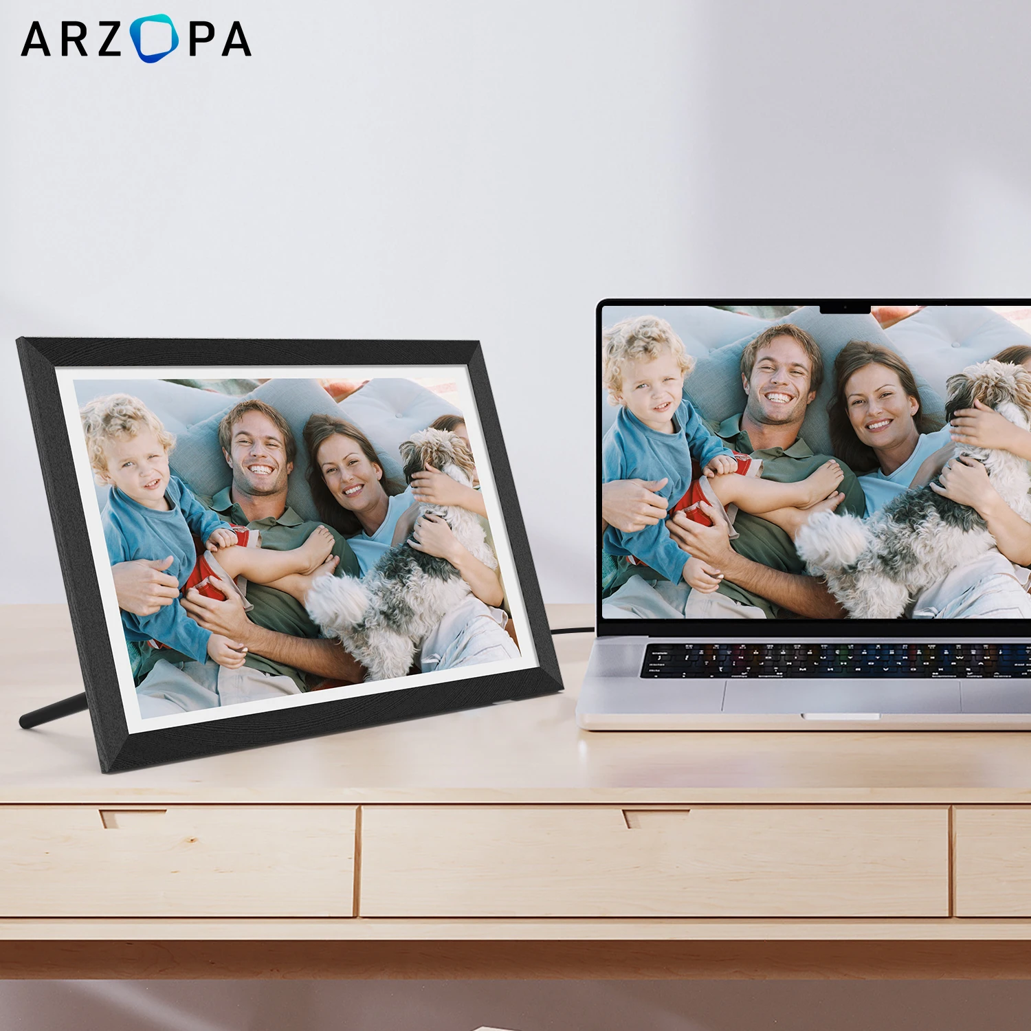 Arzopa Digital Photo Frame  Digital Picture Frame with Touch Screen