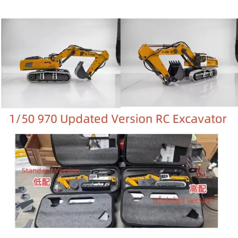 970 Mini Excavator - Remote Control Toy with Lighting