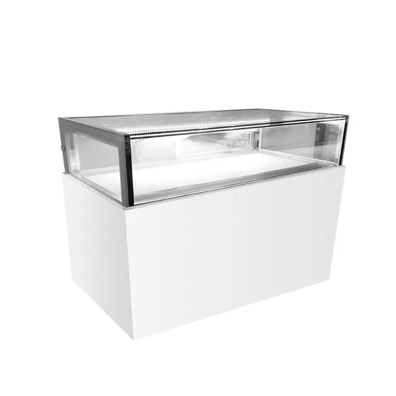 L Shape Customized Cake Bread Chocolate Refrigerator Display showcase Commercial